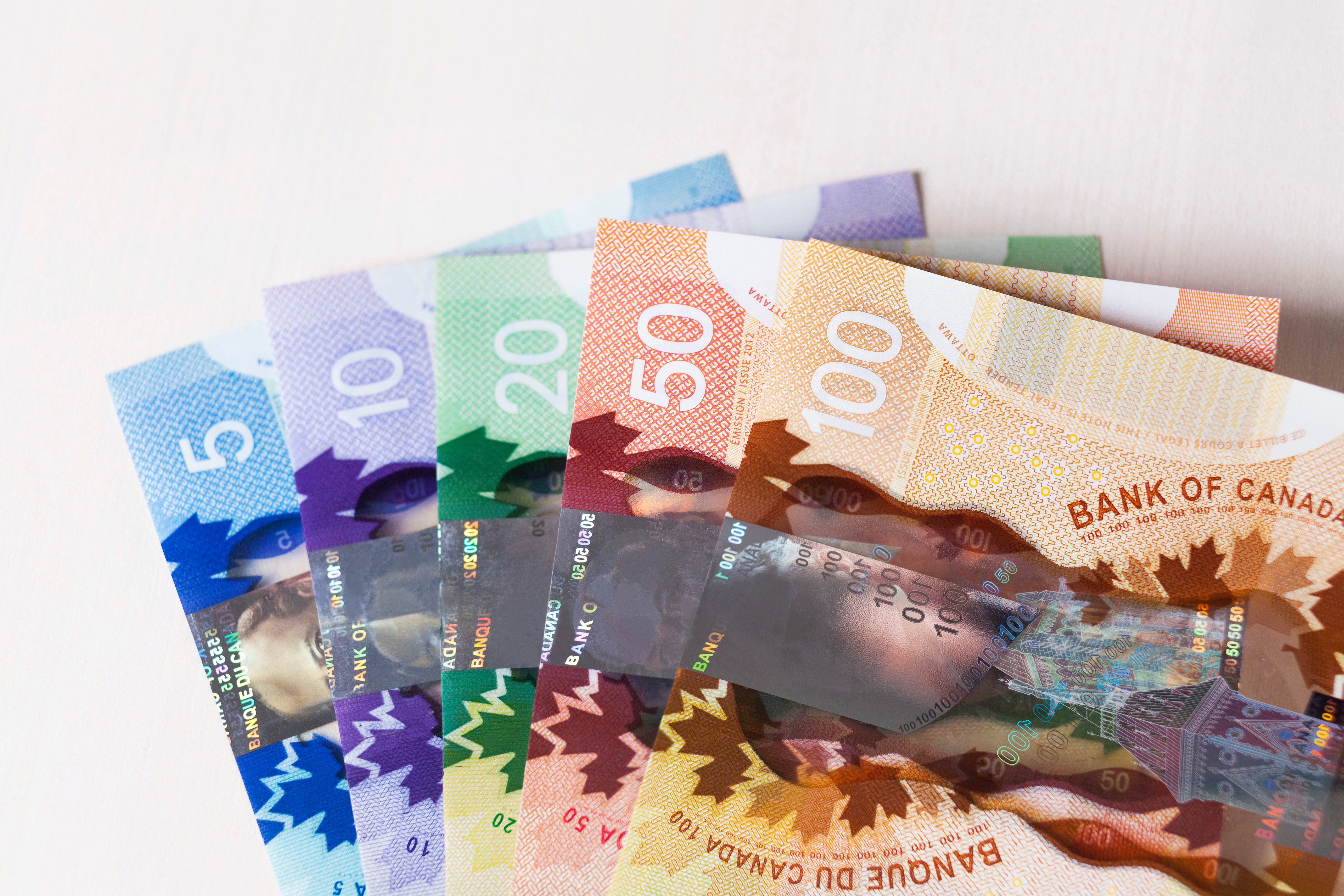 Billets en dollars canadiens